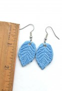 Ceramic Leaf Dangle Earrings